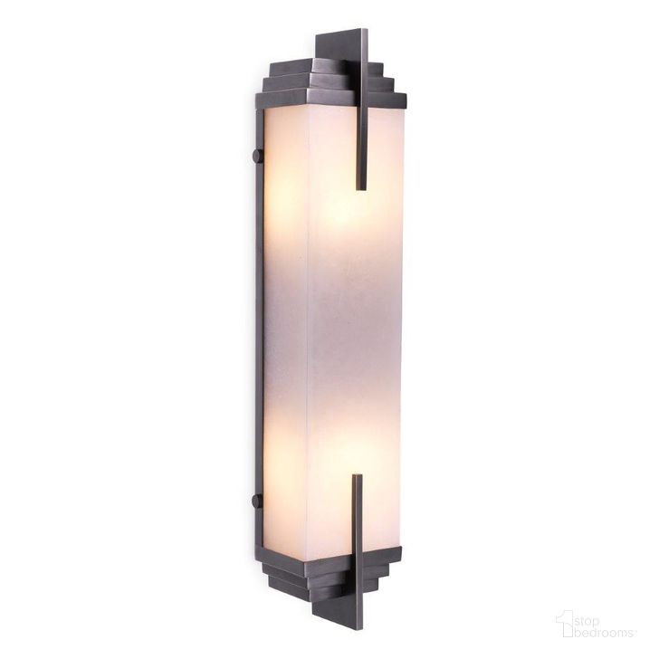 The appearance of Wall Lamp Harman Bronze Highlight Finish Ul designed by Eichholtz in the modern / contemporary interior design. This bronze piece of furniture  was selected by 1StopBedrooms from Harman Collection to add a touch of cosiness and style into your home. Sku: 116314UL. Product Type: Lamp. Material: Alabaster. Image1