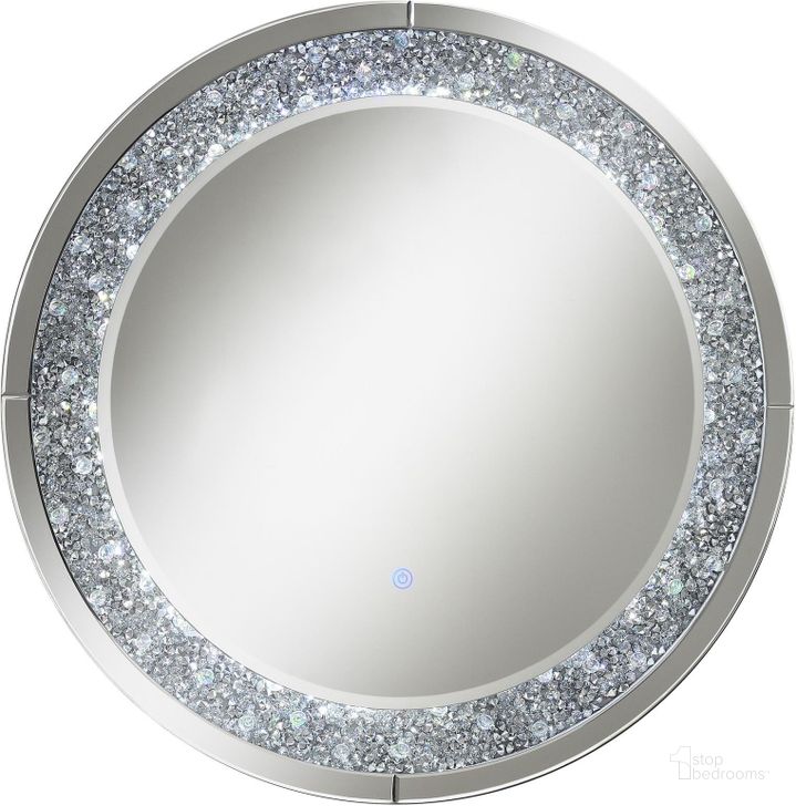 The appearance of Wall Mirror w/ Led Lighting designed by Coaster in the modern / contemporary interior design. This mirror piece of furniture  was selected by 1StopBedrooms from  to add a touch of cosiness and style into your home. Sku: 961428. Material: MDF. Product Type: Accent Mirror. Image1