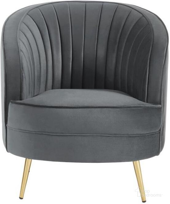 The appearance of Wallace Modern Velvet Accent Chair In Gray designed by Best Master Furniture in the modern / contemporary interior design. This gray piece of furniture  was selected by 1StopBedrooms from Wallace Collection to add a touch of cosiness and style into your home. Sku: HZ1925GCH. Product Type: Accent Chair. Material: Velvet. Image1