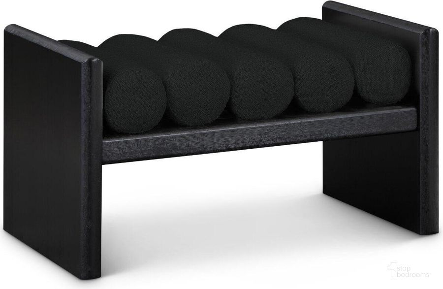The appearance of Wallerby Black Accent and Storage Bench 0qb24403740 designed by Furnique in the modern / contemporary interior design. This black piece of furniture  was selected by 1StopBedrooms from Wallerby Collection to add a touch of cosiness and style into your home. Sku: 176Black. Product Type: Bench. Material: Rubberwood. Image1