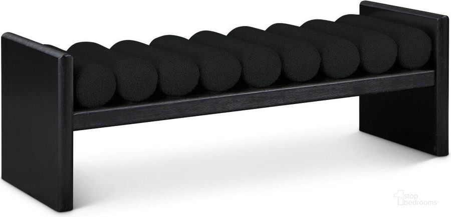 The appearance of Wallerby Black Accent and Storage Bench 0qb24403755 designed by Furnique in the modern / contemporary interior design. This black piece of furniture  was selected by 1StopBedrooms from Wallerby Collection to add a touch of cosiness and style into your home. Sku: 178Black. Product Type: Bench. Material: Rubberwood. Image1