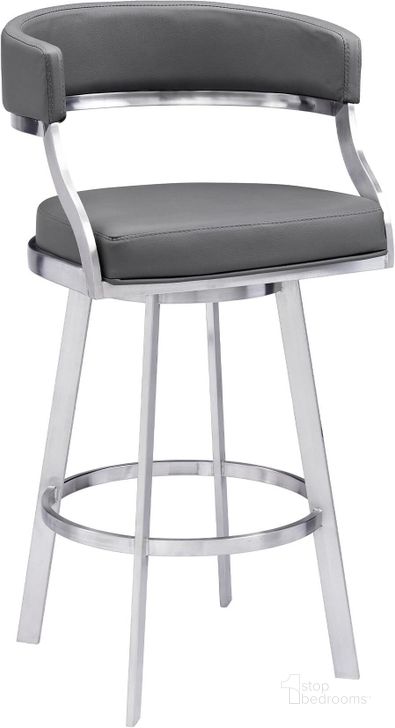 The appearance of Waltersand Stainless Steel Barstool 0qb2426524 designed by Luxury Loft in the modern / contemporary interior design. This gray piece of furniture  was selected by 1StopBedrooms from Waltersand Collection to add a touch of cosiness and style into your home. Sku: LCSNBABSGR30. Product Type: Barstool. Material: Stainless Steel. Image1