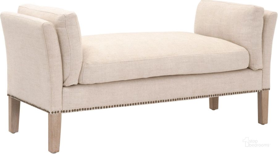 The appearance of Warner Natural Gray Ash Bench designed by Essentials For Living in the transitional interior design. This gray piece of furniture  was selected by 1StopBedrooms from Warner Collection to add a touch of cosiness and style into your home. Sku: 6430UP.BIS-GLD/NG. Material: Wood. Product Type: Accent and Storage Bench. Image1