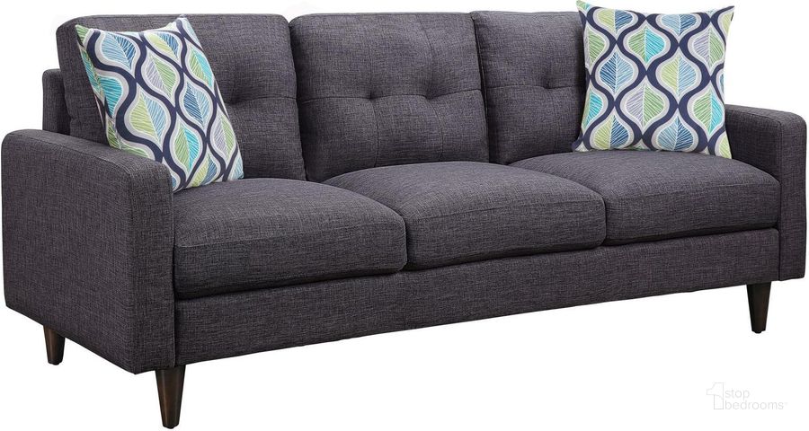 The appearance of Watsonville Gray Sofa designed by Coaster in the modern / contemporary interior design. This gray piece of furniture  was selected by 1StopBedrooms from Watsonville Collection to add a touch of cosiness and style into your home. Sku: 552001. Material: Fabric. Product Type: Sofa. Image1