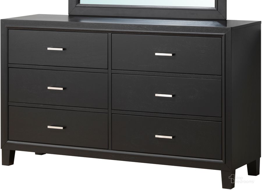 The appearance of Glory Furniture G1250 6 Drawer Dresser in Black designed by Glory in the traditional interior design. This black piece of furniture  was selected by 1StopBedrooms from G1250 Collection to add a touch of cosiness and style into your home. Sku: G1250-D-Dresser. Material: Wood. Product Type: Dresser. Image1