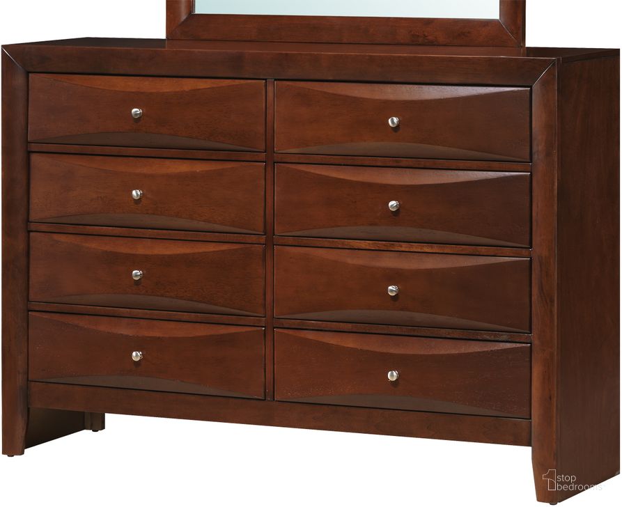 The appearance of Glory Furniture G1550 8 Drawer Dresser in Cherry designed by Glory in the traditional interior design. This cherry piece of furniture  was selected by 1StopBedrooms from G1550 Collection to add a touch of cosiness and style into your home. Sku: G1550-D-Dresser. Material: Wood. Product Type: Dresser. Image1