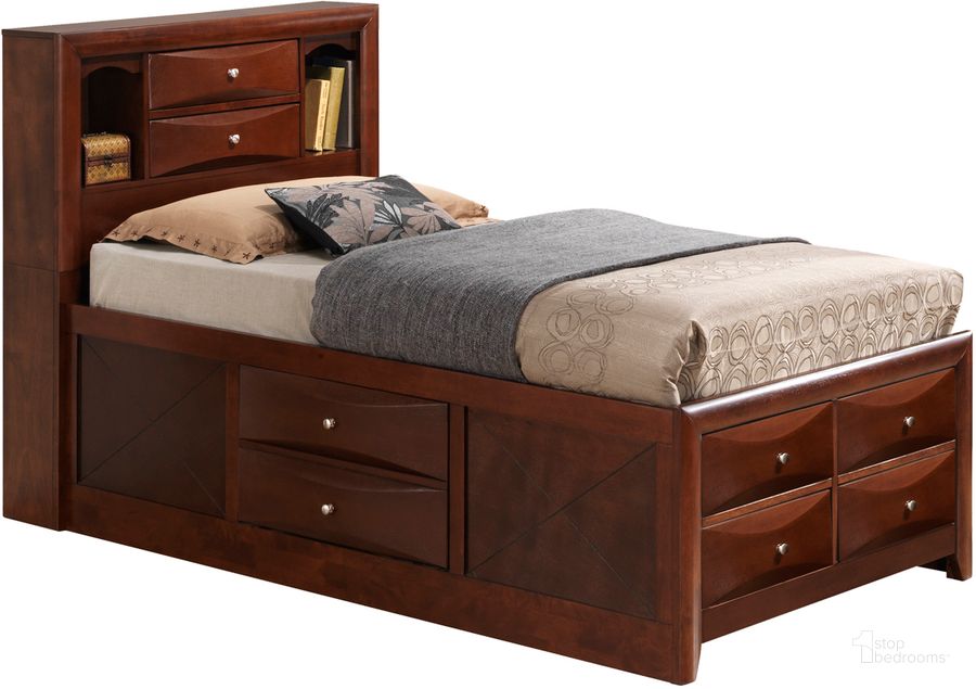 The appearance of Glory Furniture G1550 Twin Storage Bed in Cherry designed by Glory in the traditional interior design. This cherry piece of furniture  was selected by 1StopBedrooms from G1550 Collection to add a touch of cosiness and style into your home. Sku: G1550G-TSB3-Twin STGE Bed HDBD;G1550G-TSB3-Twin STGE Bed FTBD;G1550G-TSB3-Twin STGE Bed Rails;G1550G-TSB3-Twin STGE Bed Drawers for Rails;G1550G-TSB3-Twin STGE Bed Drawers for FTBD;G1550G-TSB3-Twin STGE Bed Drawers for FTBD. Bed Type: Storage Bed. Material: Wood. Product Type: Storage Bed. Bed Size: Twin. Image1