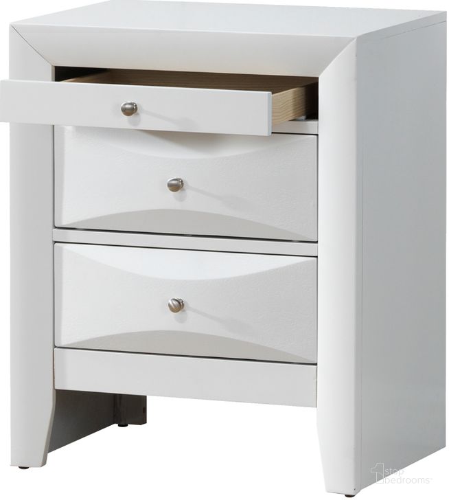 The appearance of Glory Furniture G1570 Nightstand in White designed by Glory in the traditional interior design. This white piece of furniture  was selected by 1StopBedrooms from G1570 Collection to add a touch of cosiness and style into your home. Sku: G1570-N-Nightstand. Material: Wood. Product Type: Nightstand. Image1