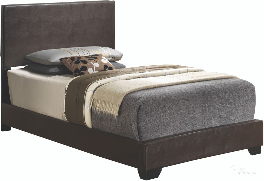 The appearance of Glory Furniture G1800 Twin Upholstered Bed in Cappucino designed by Glory in the traditional interior design. This cappuccino piece of furniture  was selected by 1StopBedrooms from G1800 Collection to add a touch of cosiness and style into your home. Sku: G1800-TB-UP-Twin  Bed. Bed Type: Panel Bed. Material: Leather. Product Type: Panel Bed. Bed Size: Twin. Image1