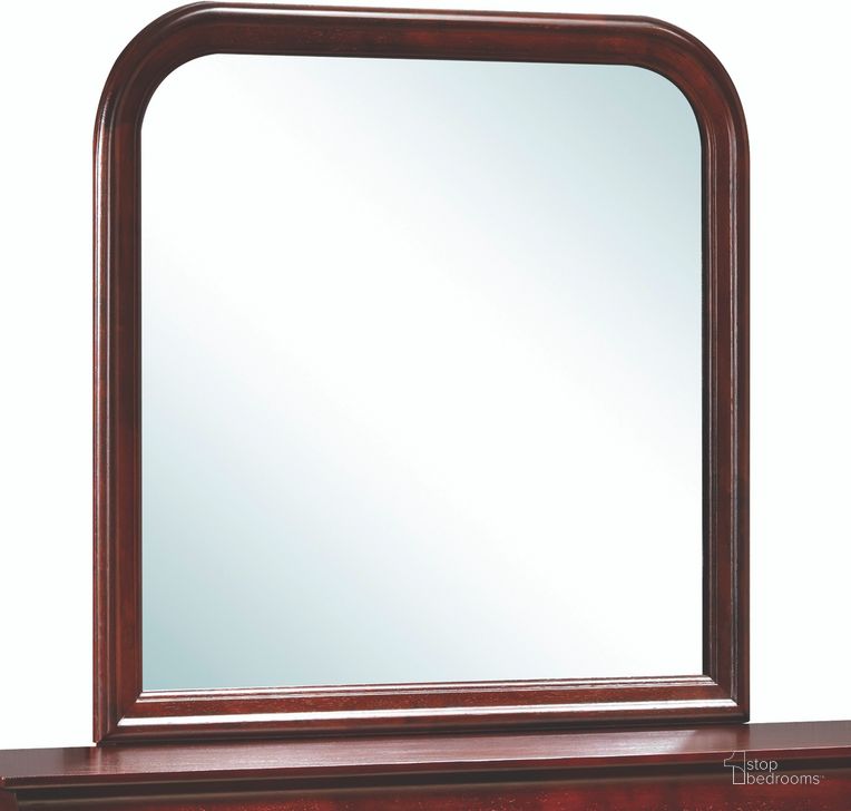 The appearance of Glory Furniture G3100 Mirror in Cherry designed by Glory in the traditional interior design. This cherry piece of furniture  was selected by 1StopBedrooms from G3100 Collection to add a touch of cosiness and style into your home. Sku: G3100-M-Mirror. Material: Glass. Product Type: Dresser Mirror. Image1