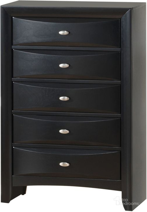 The appearance of Global Furniture Linda 5 Drawer Chest in Black designed by Global Furniture USA in the modern / contemporary interior design. This black piece of furniture  was selected by 1StopBedrooms from Linda Collection to add a touch of cosiness and style into your home. Sku: LINDA(FD0011B)-BL-CH (M). Material: Wood. Product Type: Chest. Image1