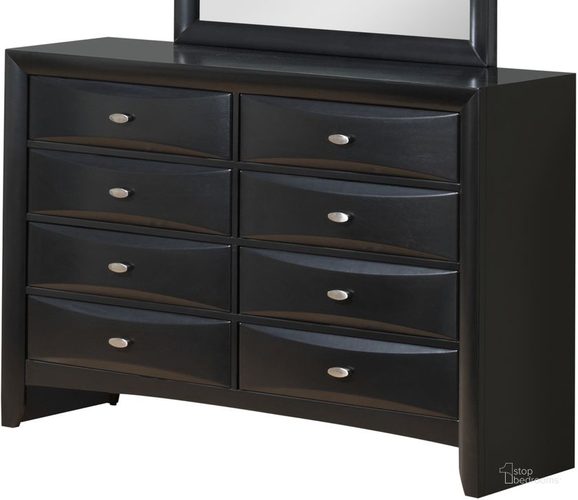 The appearance of Global Furniture Linda 8 Drawer Dresser in Black designed by Global Furniture USA in the modern / contemporary interior design. This black piece of furniture  was selected by 1StopBedrooms from Linda Collection to add a touch of cosiness and style into your home. Sku: LINDA(FD0011B)-BL-D (M). Material: Wood. Product Type: Dresser. Image1