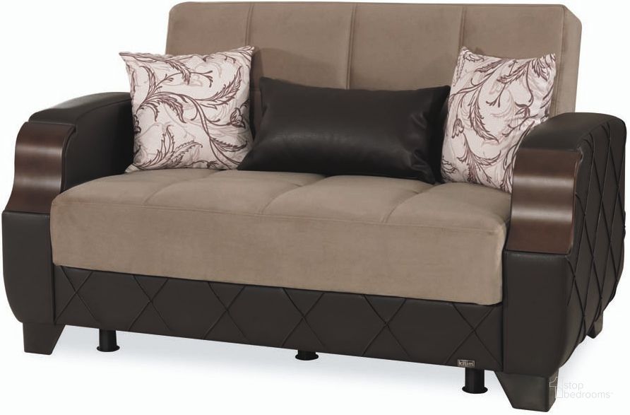 The appearance of Wellpark Dark Brown Loveseat designed by Atelier Home in the modern / contemporary interior design. This dark brown piece of furniture  was selected by 1StopBedrooms from Wellpark Collection to add a touch of cosiness and style into your home. Sku: MOL-LS-BN. Material: Microfiber. Product Type: Loveseat.