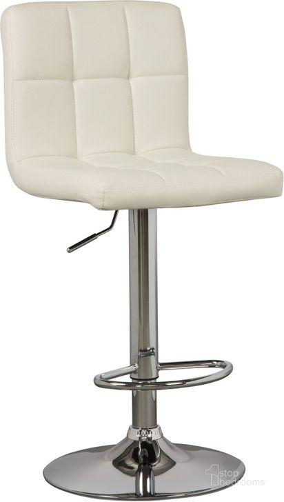 The appearance of Wellsmore Bone Barstool Set of 2 designed by FineForm in the modern / contemporary interior design. This bone piece of furniture  was selected by 1StopBedrooms from Wellsmore Collection to add a touch of cosiness and style into your home. Sku: D120-230. Material: Leather Match. Product Type: Barstool. Image1