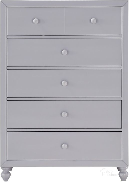 The appearance of Wellsummer Gray Chest designed by Homelegance in the transitional interior design. This gray piece of furniture  was selected by 1StopBedrooms from Wellsummer Collection to add a touch of cosiness and style into your home. Sku: 1803GY-9. Material: Wood. Product Type: Chest. Image1