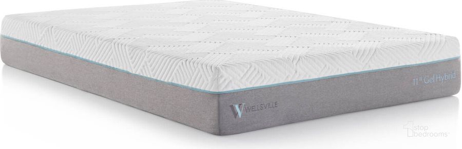 The appearance of Wellsville 11 Inch Twin XL Gel Memory Foam Hybrid Mattress designed by Malouf in the modern / contemporary interior design. This white piece of furniture  was selected by 1StopBedrooms from Wellsville Collection to add a touch of cosiness and style into your home. Sku: WE11TX38GH. Product Type: Mattress. Comfort Level: Plush. Mattress Top: Memory Foam Top. Mattress Type: Gel Memory Foam. Comfort Level: Plush. Size: Twin XL. Mattress Thickness: 11". Image1