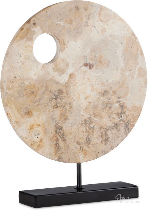 The appearance of Wes Marble Disc In Natural and Black designed by Currey & Company in the modern / contemporary interior design. This natural/black piece of furniture  was selected by 1StopBedrooms from Wes Collection to add a touch of cosiness and style into your home. Sku: 1200-0772. Material: Stone. Product Type: Sculpture. Image1
