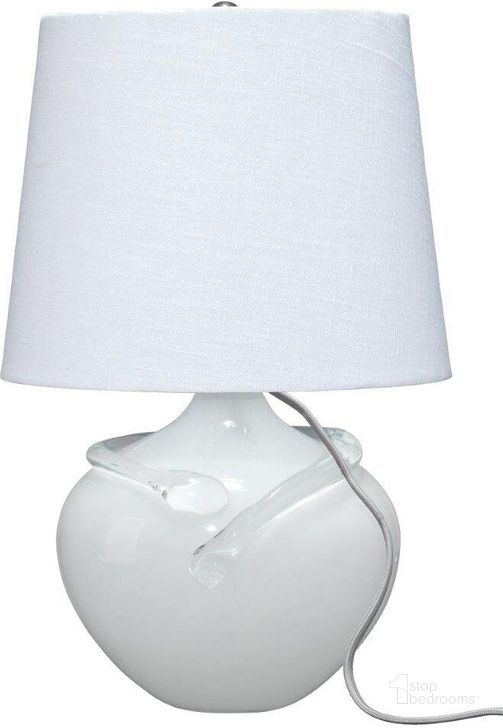 The appearance of Wesley Table Lamp In White designed by Jamie Young Company in the transitional interior design. This white piece of furniture  was selected by 1StopBedrooms from Wesley Collection to add a touch of cosiness and style into your home. Sku: 9WESLEYTLWH. Material: Glass. Product Type: Table Lamp. Image1