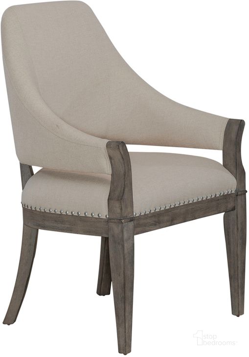 The appearance of Westfield Upholstered Arm Chair designed by Liberty in the traditional interior design. This havana piece of furniture  was selected by 1StopBedrooms from Westfield Collection to add a touch of cosiness and style into your home. Sku: 944-C9001A. Product Type: Arm Chair. Material: Rubberwood. Image1
