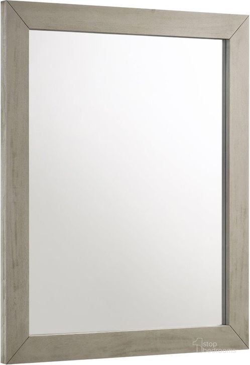 The appearance of Weston Grey Stone Mirror designed by Meridian in the transitional interior design. This grey stone piece of furniture  was selected by 1StopBedrooms from Weston Collection to add a touch of cosiness and style into your home. Sku: Weston-M. Product Type: Mirror. Image1