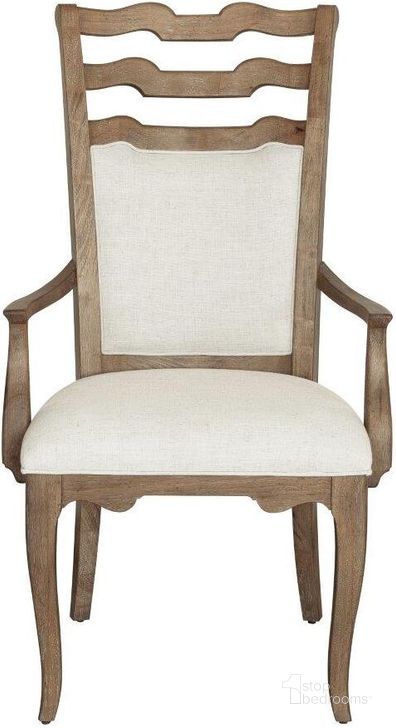 The appearance of Weston Hills Upholstered Arm Chair Set Of 2 designed by Pulaski in the traditional interior design. This natural piece of furniture  was selected by 1StopBedrooms from Weston Collection to add a touch of cosiness and style into your home. Sku: P293271. Material: Wood. Product Type: Arm Chair. Image1