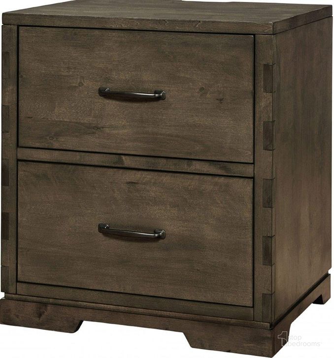 The appearance of Westwood Design Dovetail 2 Drawer Nightstand In Graphite designed by Westwood Design in the modern / contemporary interior design. This graphite piece of furniture  was selected by 1StopBedrooms from Dovetail Collection to add a touch of cosiness and style into your home. Sku: DV-NS-69072D-GRA. Material: Wood. Product Type: Nightstand.