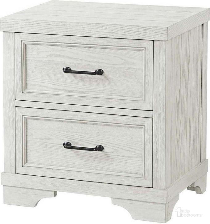 The appearance of Westwood Design Foundry 2 Drawer Nightstand in White Dove designed by Westwood Design in the modern / contemporary interior design. This white piece of furniture  was selected by 1StopBedrooms from Foundry Collection to add a touch of cosiness and style into your home. Sku: FN-NS-27072D-WDV. Material: Wood. Product Type: Nightstand.