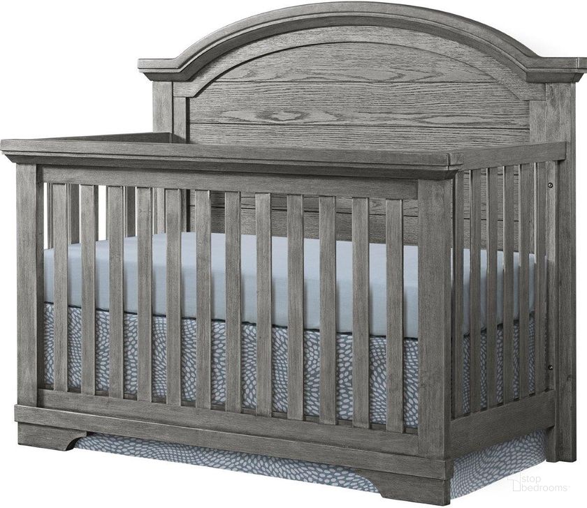 The appearance of Westwood Design Foundry Arch Top Crib In Brushed Pewter designed by Westwood Design in the modern / contemporary interior design. This pewter piece of furniture  was selected by 1StopBedrooms from Foundry Collection to add a touch of cosiness and style into your home. Sku: FN-CR-2715NR-BPT. Material: Wood. Product Type: Crib.