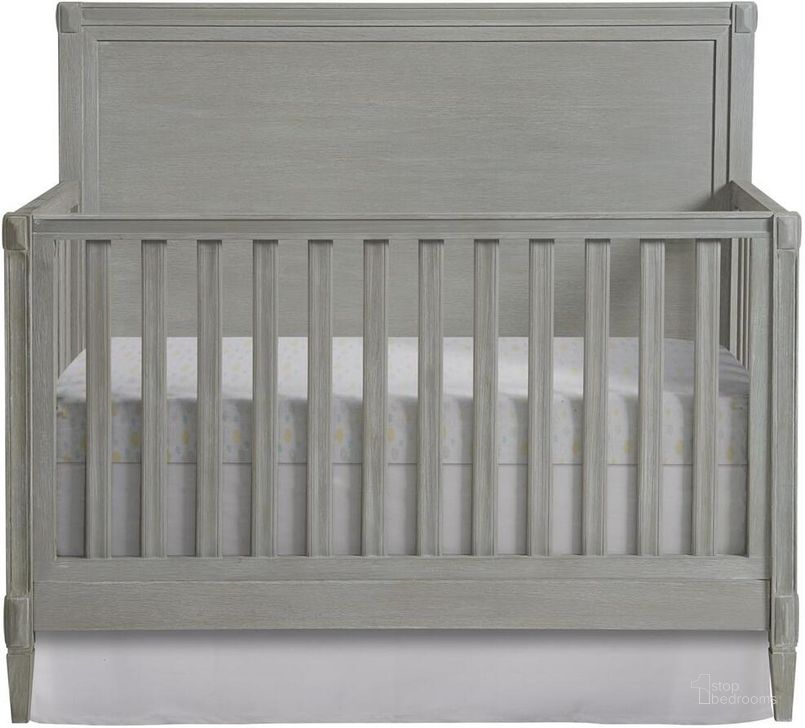The appearance of Westwood Design Vivian Convertible Crib In Dawn designed by Westwood Design in the modern / contemporary interior design. This gray piece of furniture  was selected by 1StopBedrooms from Vivian Collection to add a touch of cosiness and style into your home. Sku: VN-CR-7001NR-DWN. Material: Wood. Product Type: Crib. Image1