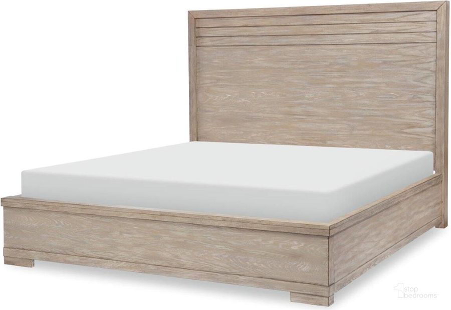 The appearance of Westwood Light Weathered Oak King Panel Bed designed by Legacy Classic in the modern / contemporary interior design. This weathered oak piece of furniture  was selected by 1StopBedrooms from Westwood Collection to add a touch of cosiness and style into your home. Sku: 1732-4106;1732-4116;1732-4901. Bed Type: Panel Bed. Product Type: Panel Bed. Bed Size: King. Material: Wood Veneer. Image1
