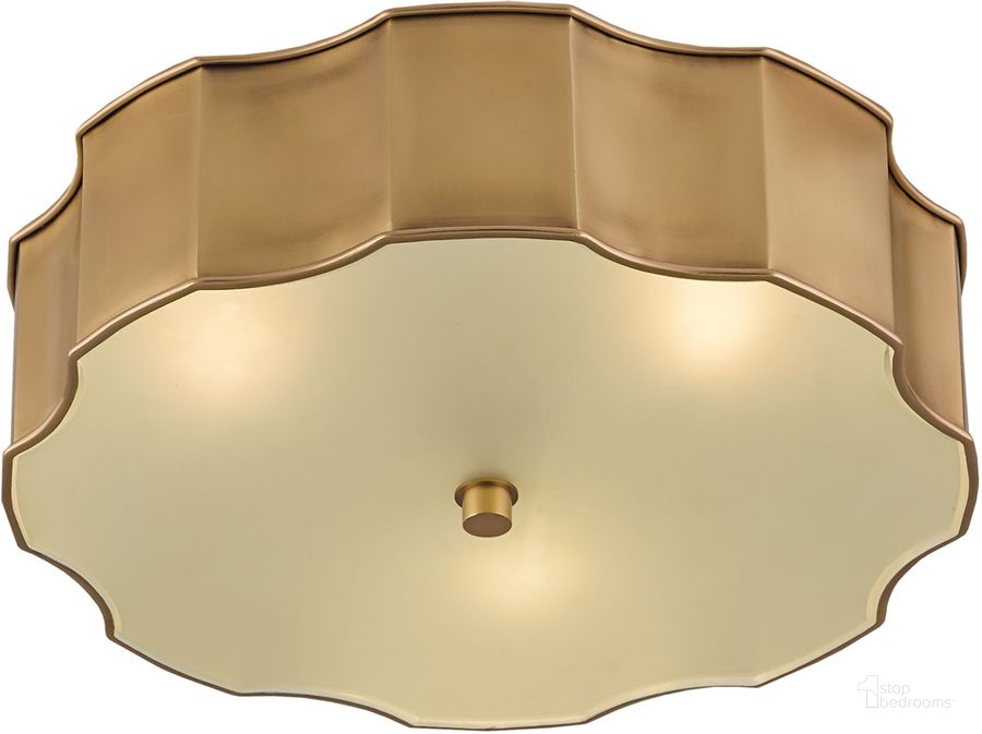 The appearance of Wexford Brass Flush Mount designed by Currey & Company in the modern / contemporary interior design. This brass piece of furniture  was selected by 1StopBedrooms from Wexford Collection to add a touch of cosiness and style into your home. Sku: 9999-0001. Material: Glass. Product Type: Flush Mount. Image1