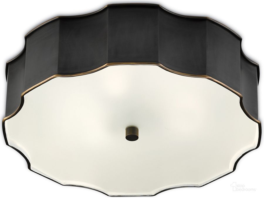 The appearance of Wexford Bronze Flush Mount designed by Currey & Company in the modern / contemporary interior design. This bronze piece of furniture  was selected by 1StopBedrooms from Wexford Collection to add a touch of cosiness and style into your home. Sku: 9999-0046. Material: Glass. Product Type: Flush Mount. Image1