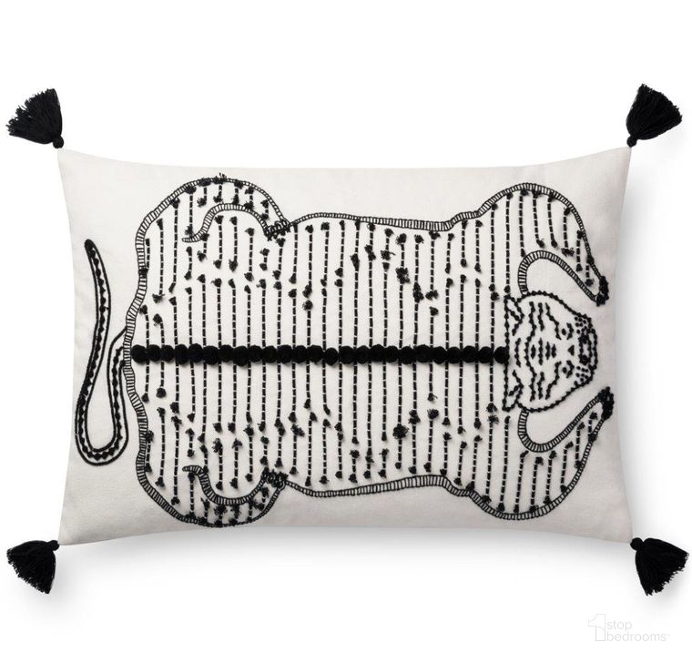 The appearance of Justina Blakeney x Loloi P0673 White and Black 16 x 26 Cover Only Pillow designed by Loloi Rugs in the modern / contemporary interior design. This white and black piece of furniture  was selected by 1StopBedrooms from Pillows Collection to add a touch of cosiness and style into your home. Sku: P031P0673WHBLPI15. Material: Cotton. Product Type: Pillow Cover.