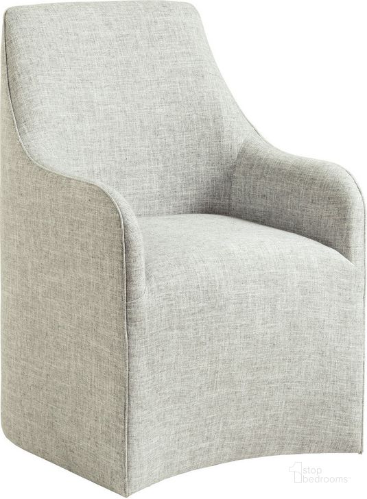 The appearance of White Fox Gray Arm Chair designed by Boho House in the modern / contemporary interior design. This gray piece of furniture  was selected by 1StopBedrooms from White Fox Collection to add a touch of cosiness and style into your home. Sku: 01-2086-881-01. Product Type: Arm Chair. Image1