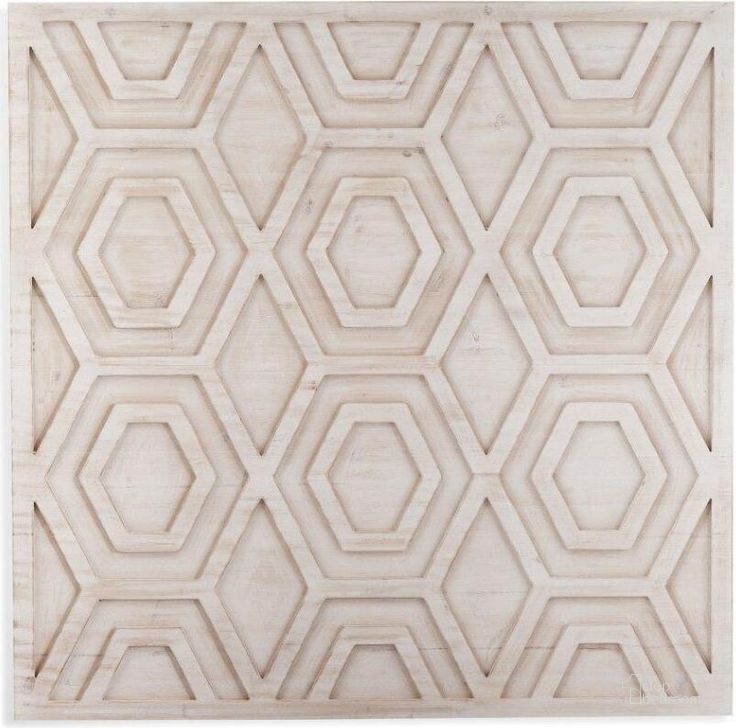 The appearance of Geometric Washed White Wall Hanging designed by Bassett Mirror Company in the modern / contemporary interior design. This washed white piece of furniture  was selected by 1StopBedrooms from Geometric Collection to add a touch of cosiness and style into your home. Sku: 7500-662. Product Type: Wall Art.
