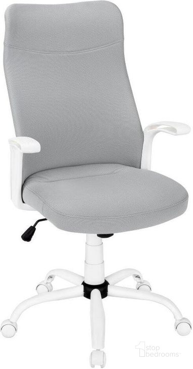 The appearance of White Office Chair In Grey Fabric With Multi Position designed by Monarch Specialties in the modern / contemporary interior design. This white piece of furniture  was selected by 1StopBedrooms from  to add a touch of cosiness and style into your home. Sku: I 7324. Material: Metal. Product Type: Office Chair. Image1