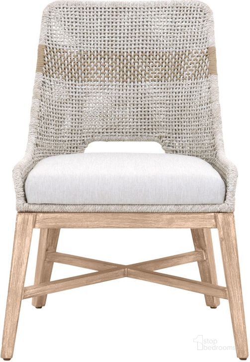 The appearance of Wicker Natural Gray Tapestry Dining Chair Set of 2 designed by Essentials For Living in the modern / contemporary interior design. This white piece of furniture  was selected by 1StopBedrooms from Wicker Collection to add a touch of cosiness and style into your home. Sku: 6850.WTA/PUM/NG. Material: Fabric. Product Type: Dining Chair. Image1