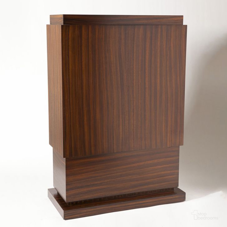 The appearance of Wide Skyscraper Pedestal In Brown designed by Global Views in the modern / contemporary interior design. This brown piece of furniture  was selected by 1StopBedrooms from Wide Collection to add a touch of cosiness and style into your home. Sku: 2342. Material: MDF. Product Type: Pedestal. Image1