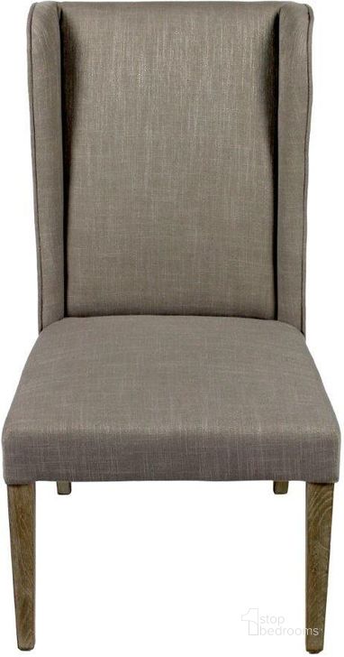 The appearance of Wilcox Side Chair In Gray designed by Moti in the modern / contemporary interior design. This gray piece of furniture  was selected by 1StopBedrooms from Wilcox Collection to add a touch of cosiness and style into your home. Sku: 88011067. Material: Polyester. Product Type: Side Chair. Image1