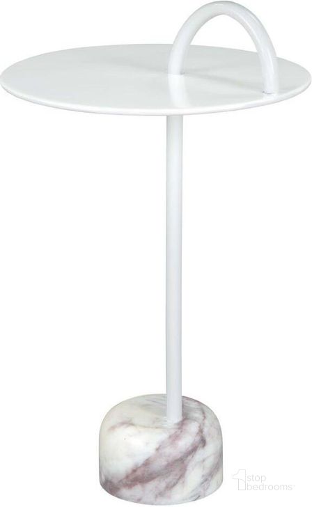 The appearance of Will Side Table In White designed by Zuo Modern in the modern / contemporary interior design. This white and multicolor piece of furniture  was selected by 1StopBedrooms from Will Collection to add a touch of cosiness and style into your home. Sku: 109563. Product Type: Side Table. Material: Iron. Image1