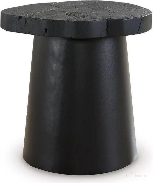 The appearance of Wimbell End Table In Black designed by Signature Design by Ashley in the modern / contemporary interior design. This black piece of furniture  was selected by 1StopBedrooms from Wimbell Collection to add a touch of cosiness and style into your home. Sku: T970-6. Material: Wood. Product Type: End Table. Image1