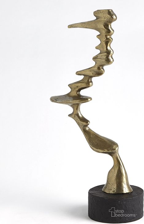 The appearance of Wind Blown Large Sculpture In Brass designed by Global Views in the modern / contemporary interior design. This black piece of furniture  was selected by 1StopBedrooms from Wind Collection to add a touch of cosiness and style into your home. Sku: 7.80611. Product Type: Sculpture. Material: Iron. Image1