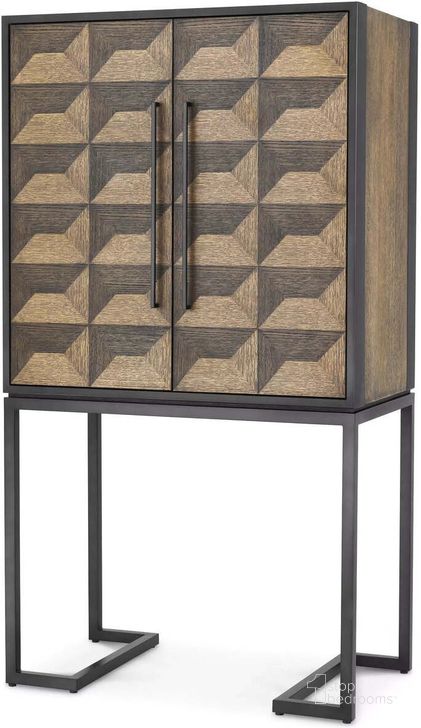 The appearance of Wine Cabinet Gregorio Oak Veneer designed by Eichholtz in the modern / contemporary interior design. This oak piece of furniture  was selected by 1StopBedrooms from Gregorio Collection to add a touch of cosiness and style into your home. Sku: 112676. Material: Wood. Product Type: Wine Cabinet. Image1