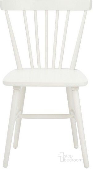 The appearance of Winona Spindle Back Dining Chair DCH8500C designed by Safavieh in the transitional interior design. This off white piece of furniture  was selected by 1StopBedrooms from Winona Collection to add a touch of cosiness and style into your home. Sku: DCH8500C-SET2. Material: Steel. Product Type: Dining Chair. Image1