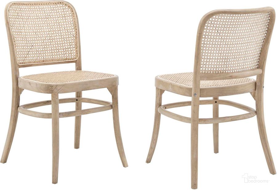 The appearance of Winona Wood Dining Side Chair Set of 2 In Gray designed by Modway in the modern / contemporary interior design. This gray piece of furniture  was selected by 1StopBedrooms from Winona Collection to add a touch of cosiness and style into your home. Sku: EEI-6078-GRY. Material: Wood. Product Type: Dining Chair. Image1