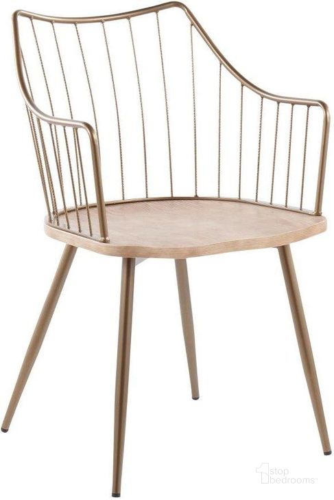 The appearance of Winston Farmhouse Chair In Antique Copper Metal And White Washed Wood designed by Lumisource in the country / farmhouse interior design. This antique piece of furniture  was selected by 1StopBedrooms from Winston Collection to add a touch of cosiness and style into your home. Sku: CH-WINSTON ANCUWW. Material: Wood. Product Type: Chair. Image1