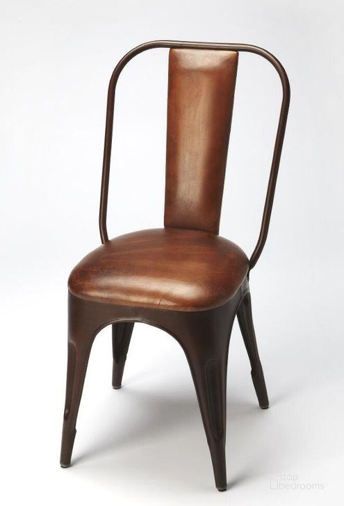 The appearance of Winthrop Way Medium Brown Side Chair 0qb24399106 designed by Atelier Home in the modern / contemporary interior design. This medium brown piece of furniture  was selected by 1StopBedrooms from Winthrop Way Collection to add a touch of cosiness and style into your home. Sku: 6133344. Product Type: Side Chair. Material: Iron.