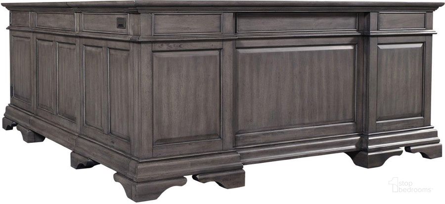 The appearance of Wisconsin Grey Desk & Hutch 0qb24530935 designed by Versailles Home in the traditional interior design. This grey piece of furniture  was selected by 1StopBedrooms from Wisconsin Collection to add a touch of cosiness and style into your home. Sku: I224-307;I224-308. Material: Wood. Product Type: Desk. Image1