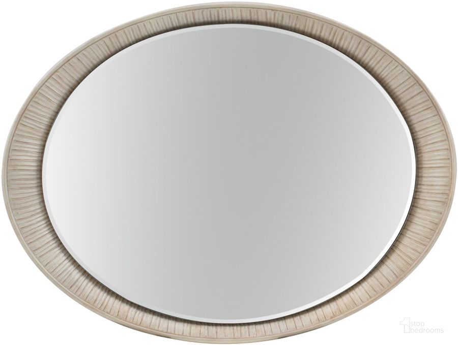 The appearance of Elixir Gray Beige Oval Accent Mirror designed by Hooker in the modern / contemporary interior design. This cream piece of furniture  was selected by 1StopBedrooms from Elixir Collection to add a touch of cosiness and style into your home. Sku: 5990-90007-MTL. Material: Glass. Product Type: Accent Mirror.