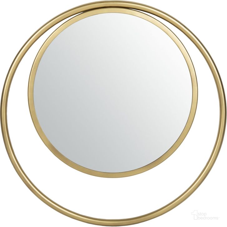 The appearance of Wonder Brushed Brass Mirror designed by Safavieh in the modern / contemporary interior design. This brushed brass piece of furniture  was selected by 1StopBedrooms from Safavieh MRR Collection to add a touch of cosiness and style into your home. Sku: MRR3004A. Product Type: Mirror. Material: Iron. Image1